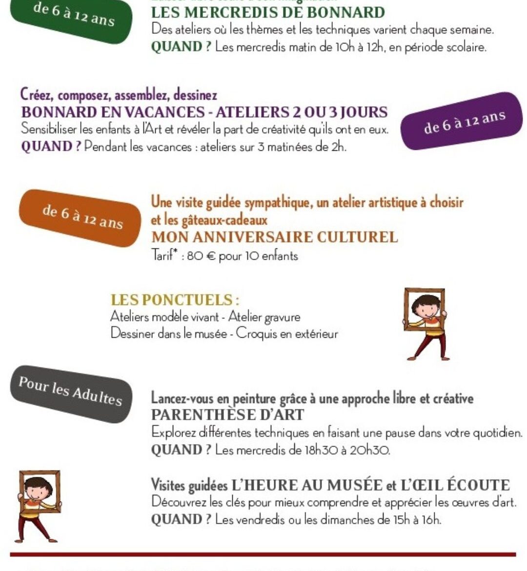 Découvrez les ateliers du Musée Bonnard_Le Cannet